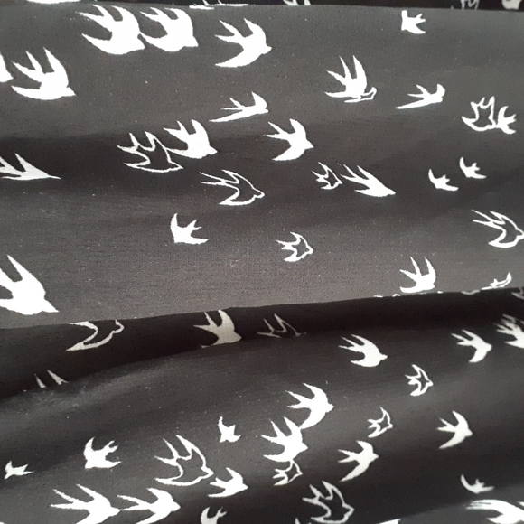 Collared bird print dress - Picture 2 of 4